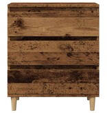 vidaXL Dressoir 60x35x70 cm bewerkt hout oud houtkleurig