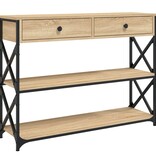vidaXL Wandtafel 100x28x75 cm bewerkt hout sonoma eikenkleurig