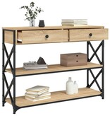 vidaXL Wandtafel 100x28x75 cm bewerkt hout sonoma eikenkleurig