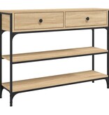 vidaXL Wandtafel 100x25x75 cm bewerkt hout sonoma eikenkleurig