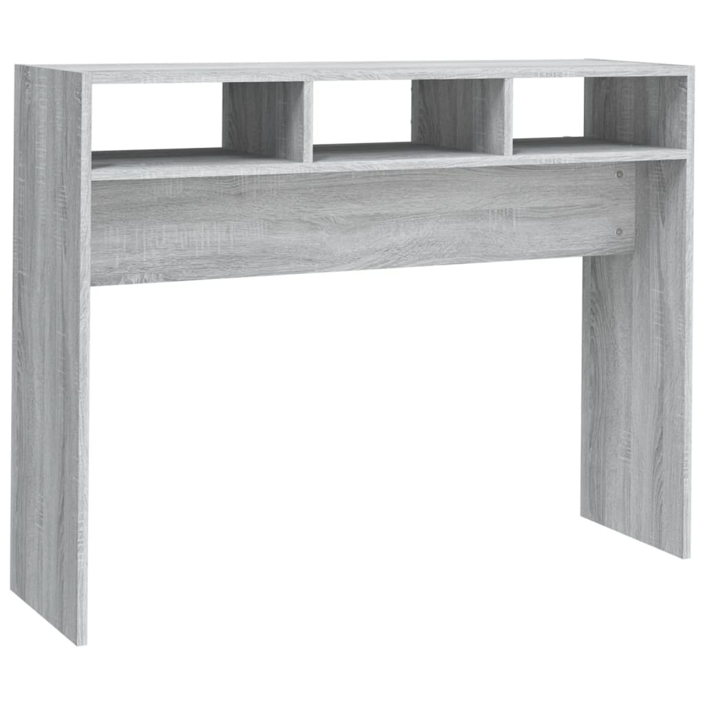vidaXL Wandtafel 105x30x80 cm bewerkt hout grijs sonoma eikenkleurig