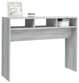 vidaXL Wandtafel 105x30x80 cm bewerkt hout grijs sonoma eikenkleurig