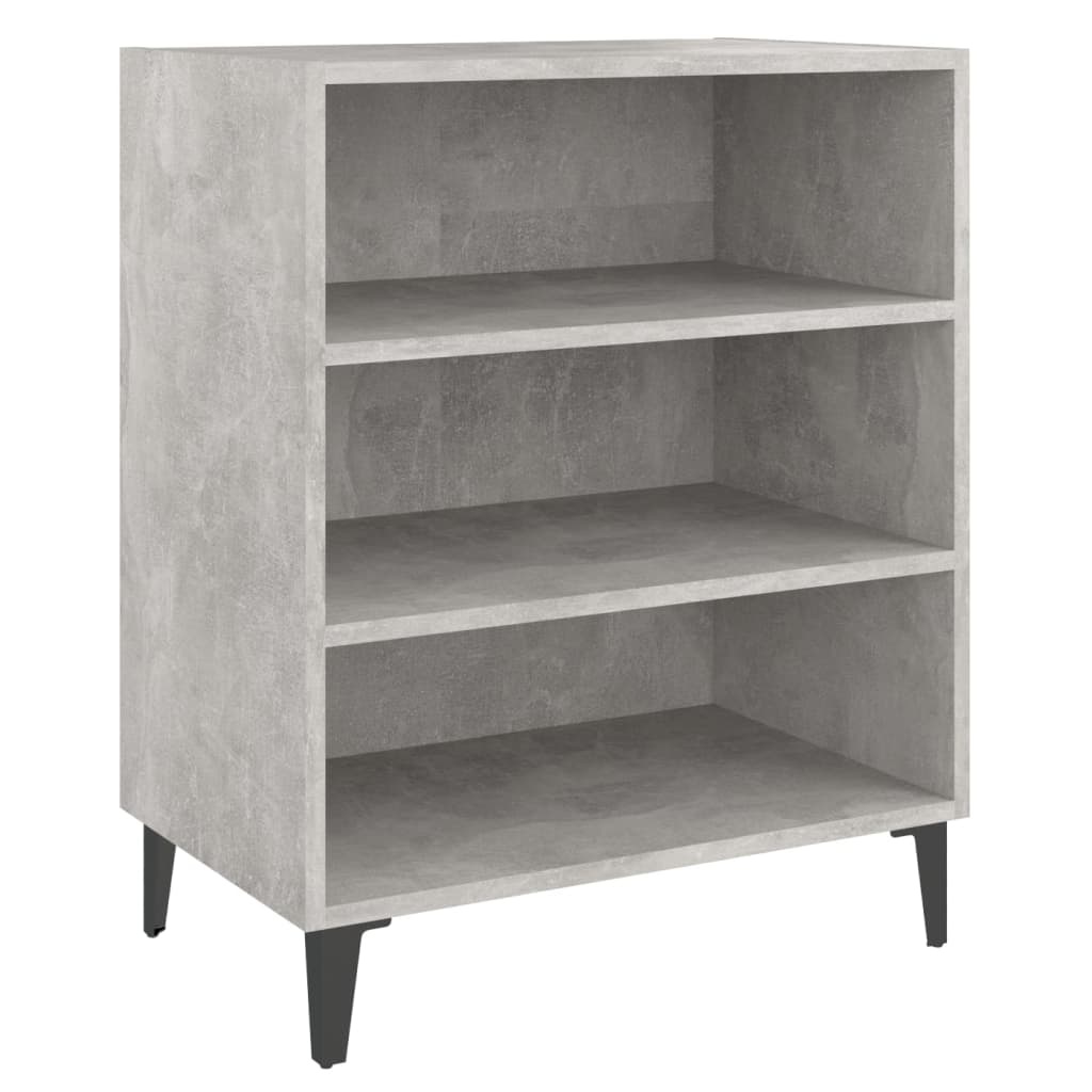 vidaXL Dressoir 57x35x70 cm bewerkt hout betongrijs