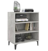vidaXL Dressoir 57x35x70 cm bewerkt hout betongrijs