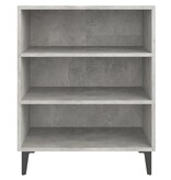 vidaXL Dressoir 57x35x70 cm bewerkt hout betongrijs