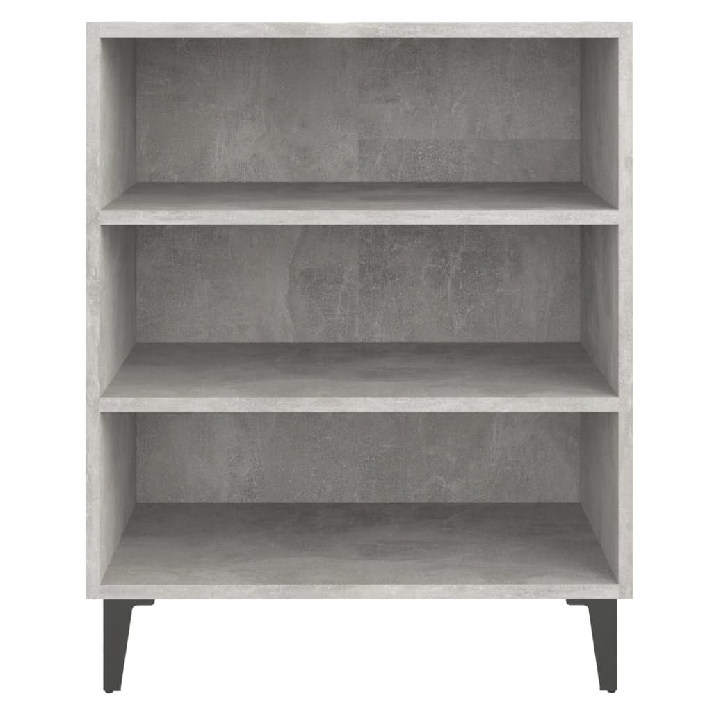 vidaXL Dressoir 57x35x70 cm bewerkt hout betongrijs