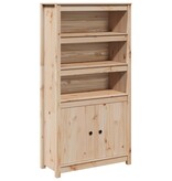 vidaXL Hoge kast 80x35x154 cm massief grenenhout