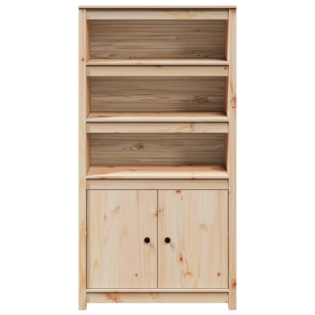 vidaXL Hoge kast 80x35x154 cm massief grenenhout
