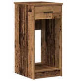 vidaXL Computertorenstandaard met lade 35x45x77 cm oud houtkleurig