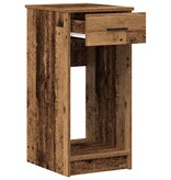vidaXL Computertorenstandaard met lade 35x45x77 cm oud houtkleurig