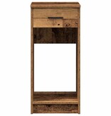 vidaXL Computertorenstandaard met lade 35x45x77 cm oud houtkleurig