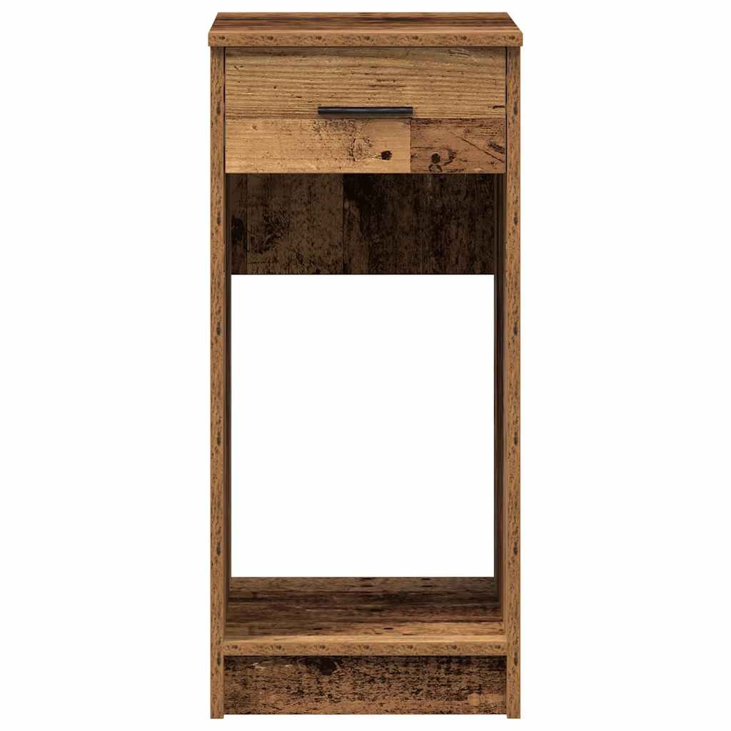 vidaXL Computertorenstandaard met lade 35x45x77 cm oud houtkleurig