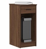 vidaXL Computertorenstandaard met lade 35x45x77 cm bruin eikenkleur