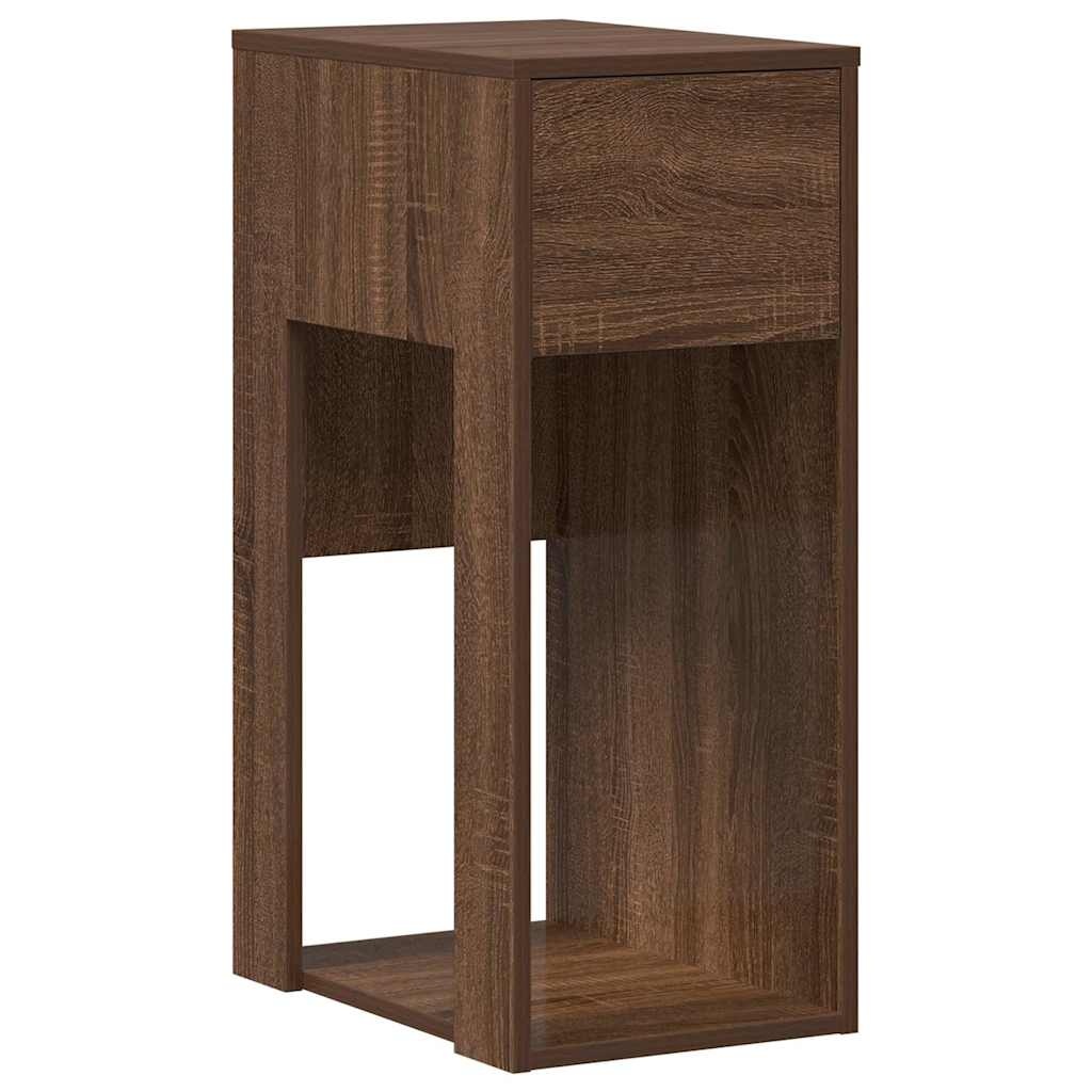 vidaXL Computertorenstandaard met lade 35x45x77 cm bruin eikenkleur