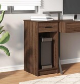 vidaXL Computertorenstandaard met lade 35x45x77 cm bruin eikenkleur