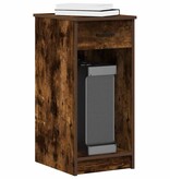 vidaXL Computertorenstandaard met lade 35x45x77 cm gerookt eikenkleur