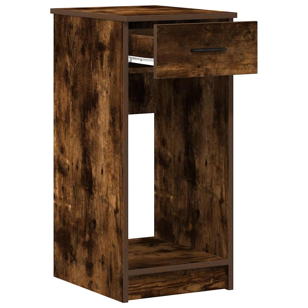 vidaXL Computertorenstandaard met lade 35x45x77 cm gerookt eikenkleur
