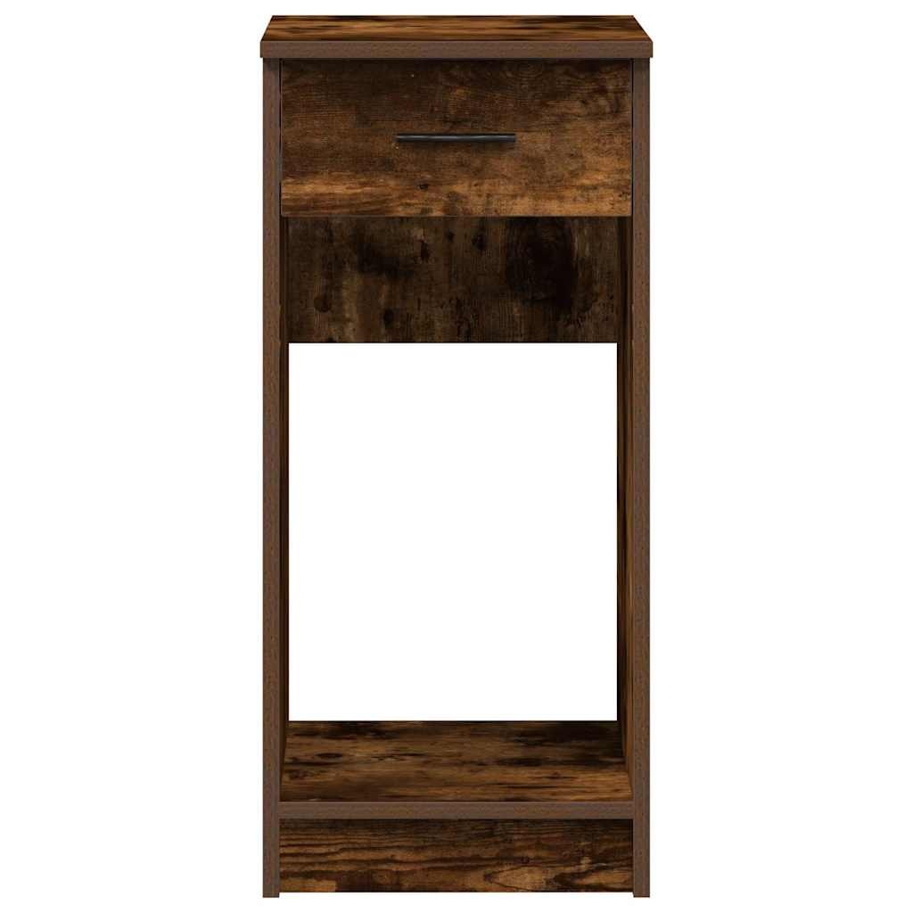 vidaXL Computertorenstandaard met lade 35x45x77 cm gerookt eikenkleur