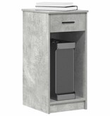 vidaXL Computertorenstandaard met lade 35x45x77 cm betongrijs