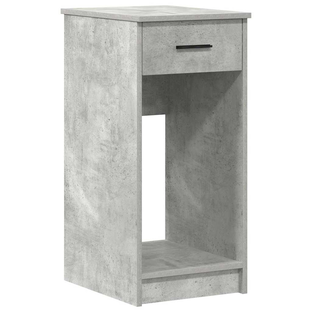 vidaXL Computertorenstandaard met lade 35x45x77 cm betongrijs