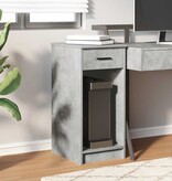 vidaXL Computertorenstandaard met lade 35x45x77 cm betongrijs