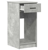 vidaXL Computertorenstandaard met lade 35x45x77 cm betongrijs