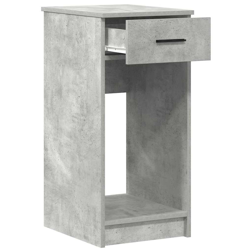 vidaXL Computertorenstandaard met lade 35x45x77 cm betongrijs