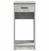vidaXL Computertorenstandaard met lade 35x45x77 cm betongrijs