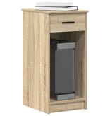vidaXL Computertorenstandaard met lade 35x45x77 cm sonoma eikenkleurig
