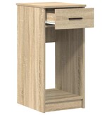 vidaXL Computertorenstandaard met lade 35x45x77 cm sonoma eikenkleurig