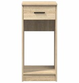 vidaXL Computertorenstandaard met lade 35x45x77 cm sonoma eikenkleurig
