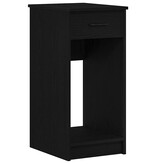 vidaXL Computertorenstandaard met lade 35x45x77 cm zwart