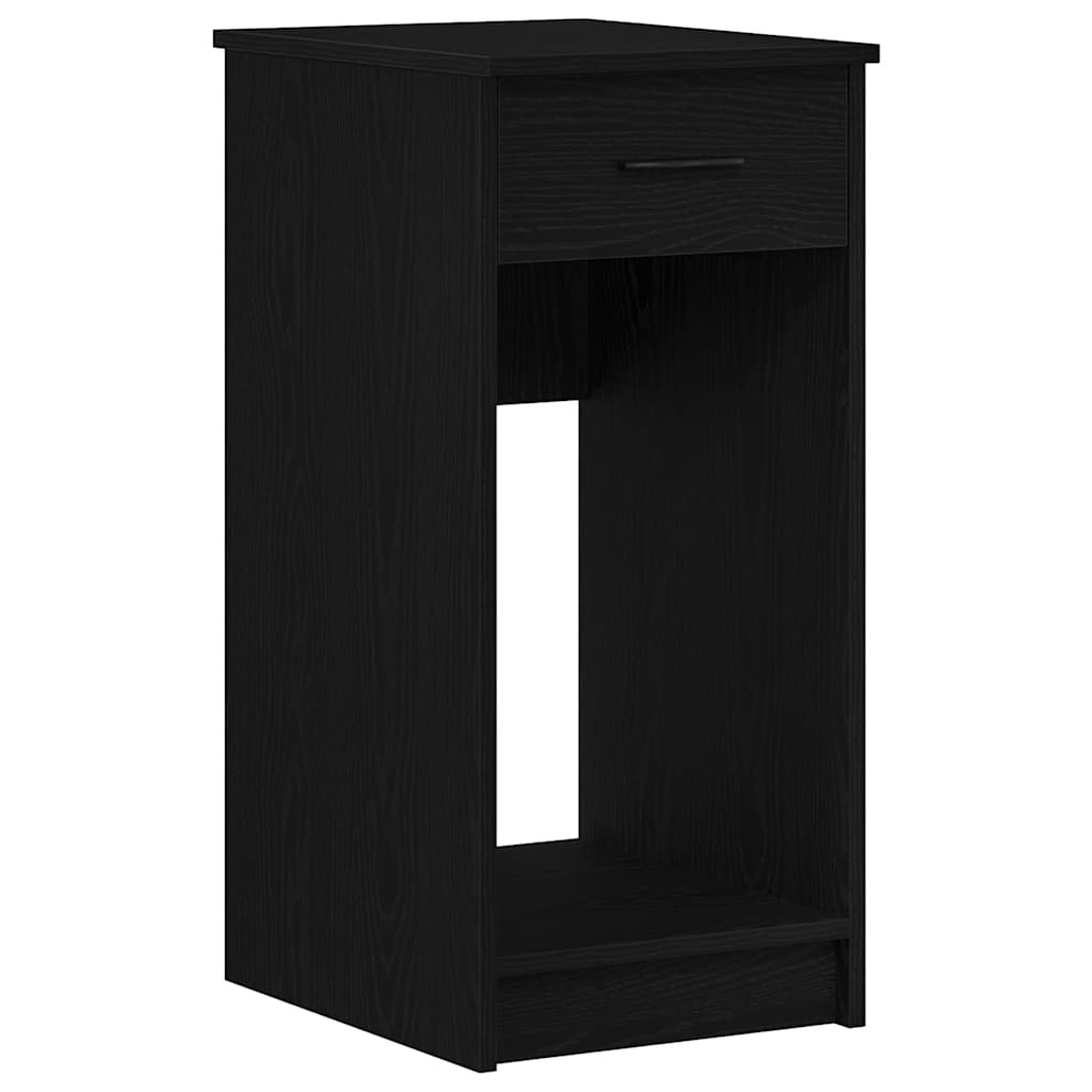 vidaXL Computertorenstandaard met lade 35x45x77 cm zwart