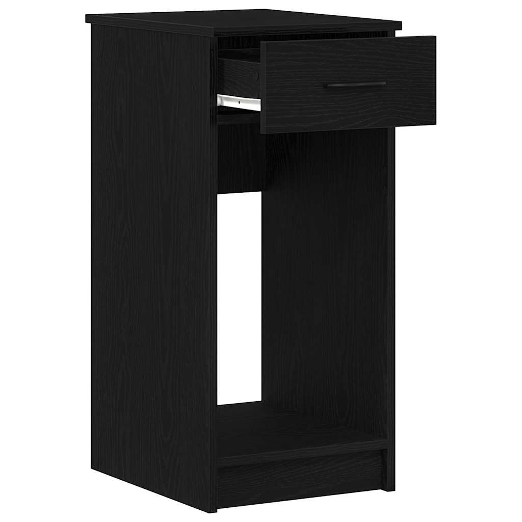 vidaXL Computertorenstandaard met lade 35x45x77 cm zwart