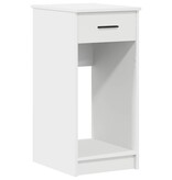 vidaXL Computertorenstandaard met lade 35x45x77 cm wit