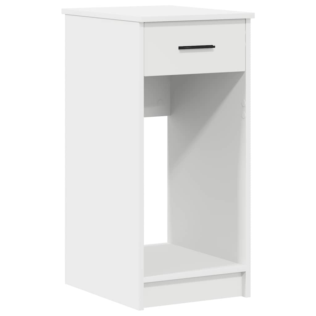 vidaXL Computertorenstandaard met lade 35x45x77 cm wit