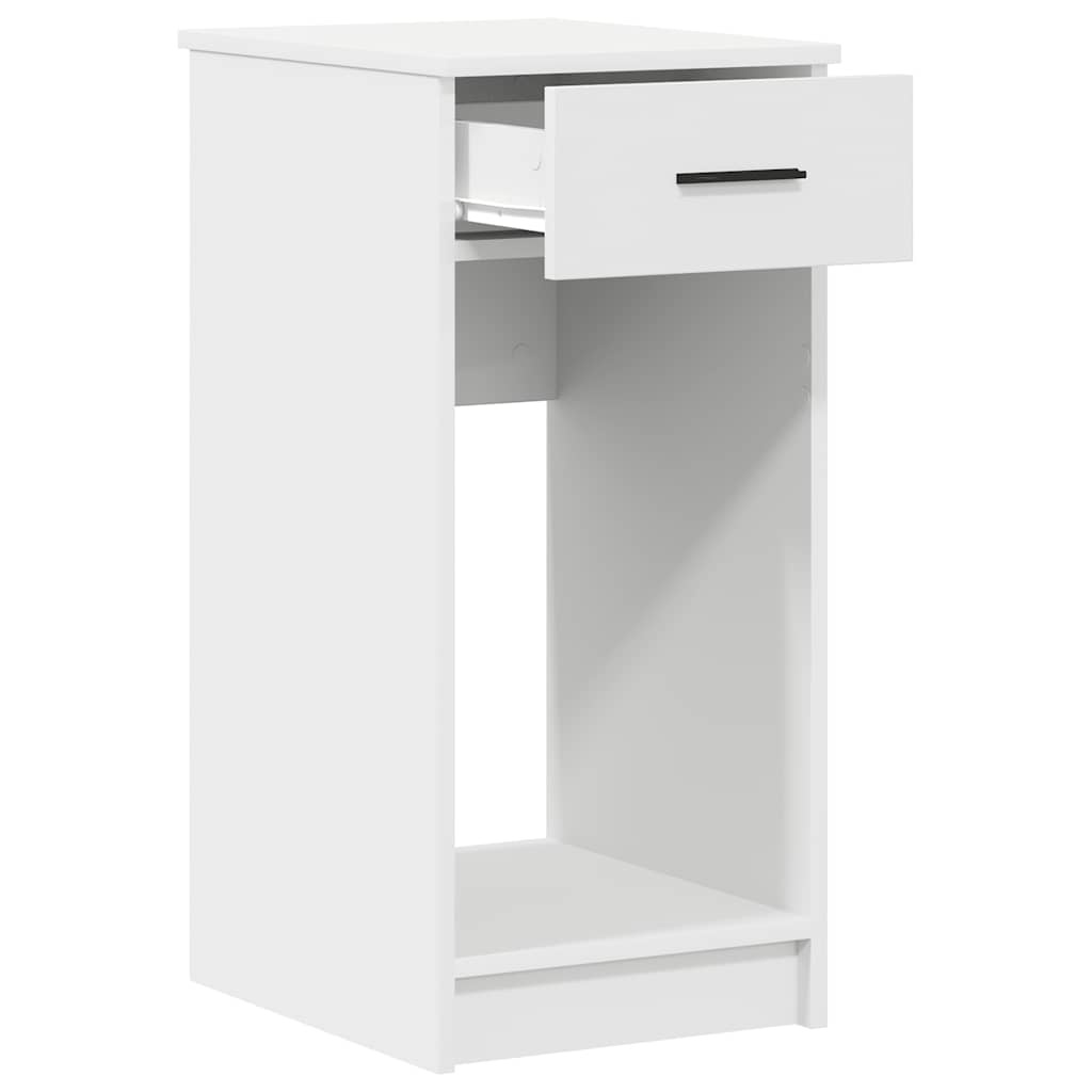 vidaXL Computertorenstandaard met lade 35x45x77 cm wit