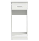 vidaXL Computertorenstandaard met lade 35x45x77 cm wit