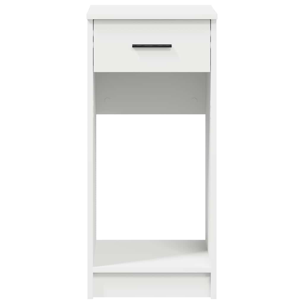 vidaXL Computertorenstandaard met lade 35x45x77 cm wit