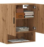 vidaXL Wandkast 60x31x70 cm bewerkt hout artisanaal eikenkleur