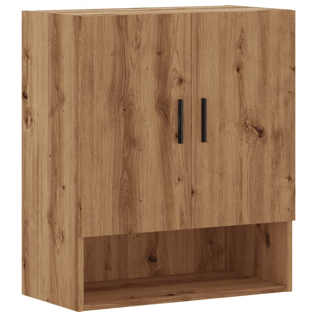 vidaXL Wandkast 60x31x70 cm bewerkt hout artisanaal eikenkleur
