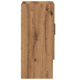 vidaXL Wandkast 60x31x70 cm bewerkt hout artisanaal eikenkleur