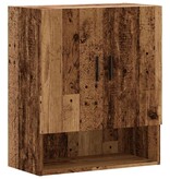 vidaXL Wandkast 60x31x70 cm bewerkt hout oud houtkleurig
