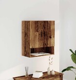 vidaXL Wandkast 60x31x70 cm bewerkt hout oud houtkleurig