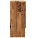 vidaXL Wandkast 60x31x70 cm bewerkt hout oud houtkleurig