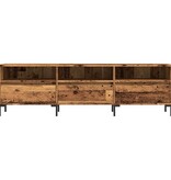 vidaXL Tv-meubel 150x30x44,5 cm bewerkt hout oud houtkleurig