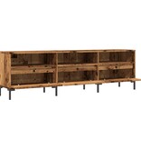 vidaXL Tv-meubel 150x30x44,5 cm bewerkt hout oud houtkleurig
