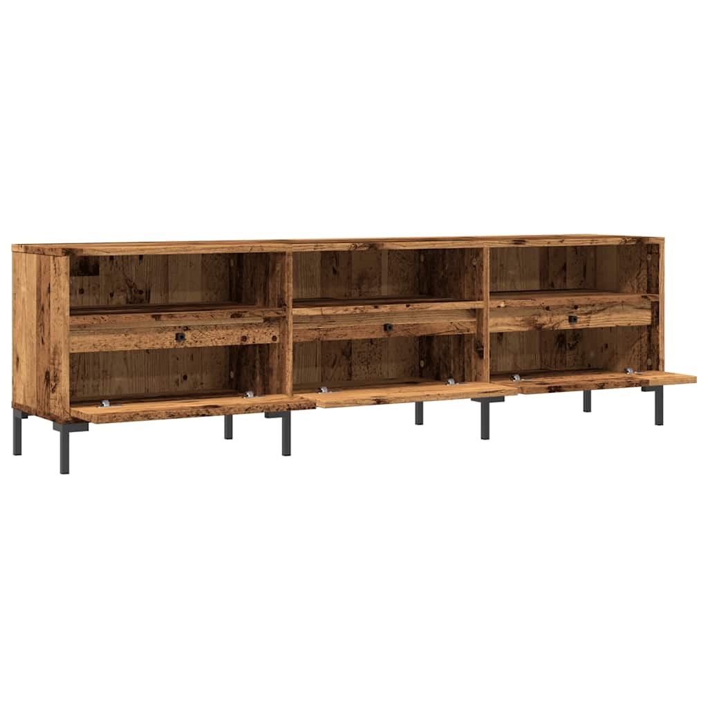 vidaXL Tv-meubel 150x30x44,5 cm bewerkt hout oud houtkleurig