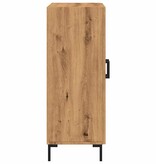vidaXL Dressoir 69,5x34x90 cm bewerkt hout artisanaal eikenkleur