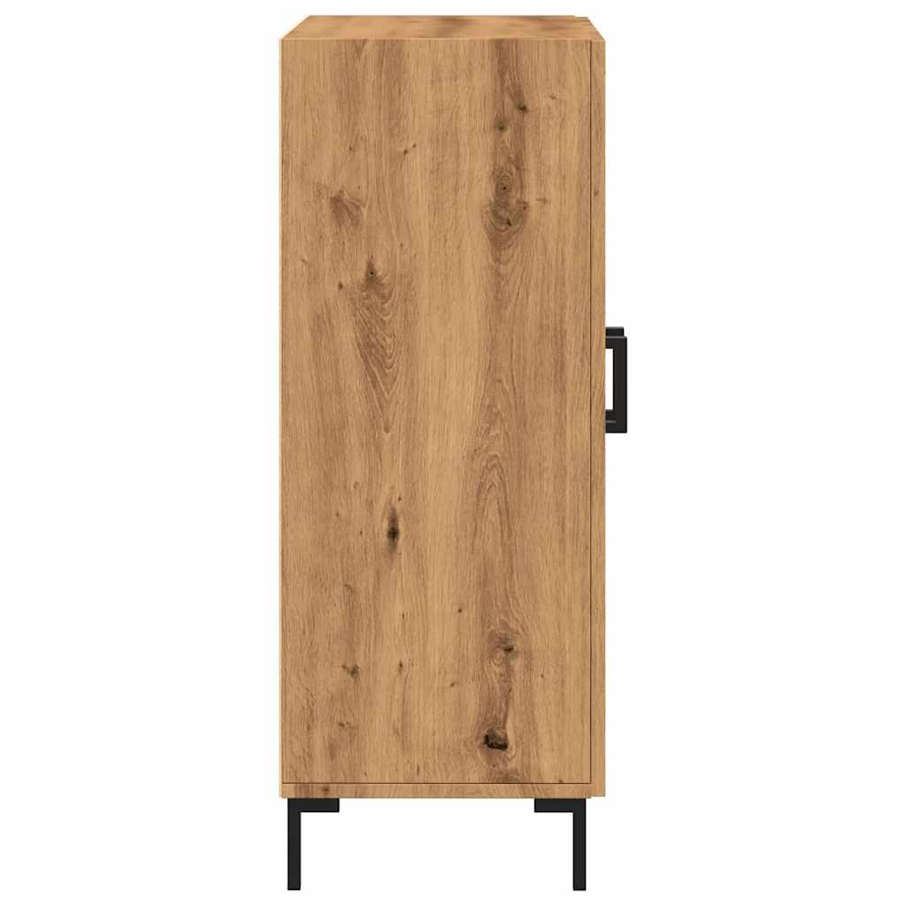 vidaXL Dressoir 69,5x34x90 cm bewerkt hout artisanaal eikenkleur
